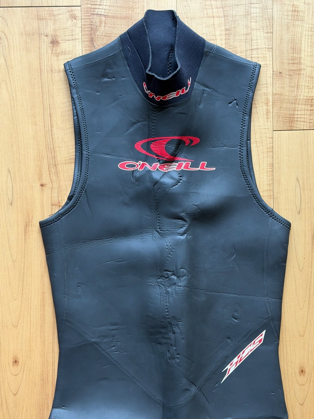 O’Neill Men’s XL Long John Sleeveless Full Wetsuit Black Red Neoprene - Picture 3 of 11